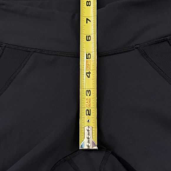 Lululemon Crop Capri Mesh Panel 23” Black Leggings Women’s Size 6 *RARE* - Picture 8 of 10